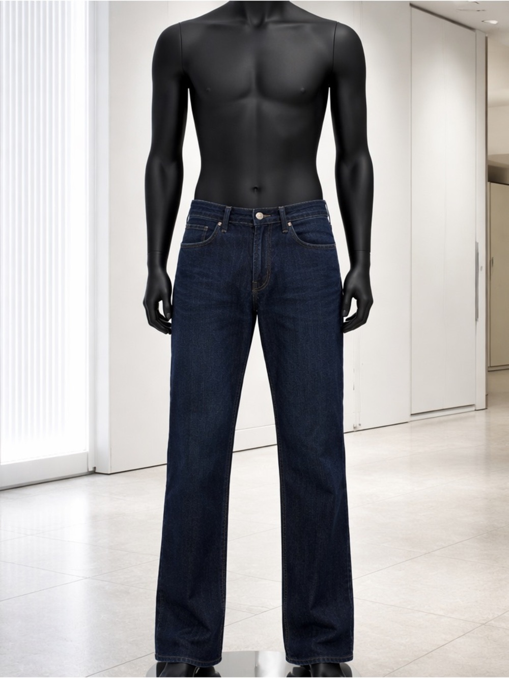 MGXX Denim Men’s W42 L34 Dark Wash Straight Leg Jeans Classic Fit